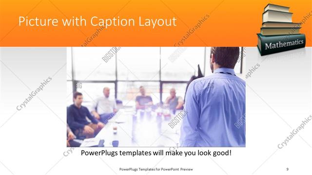 Picture with Caption presentation slide layout