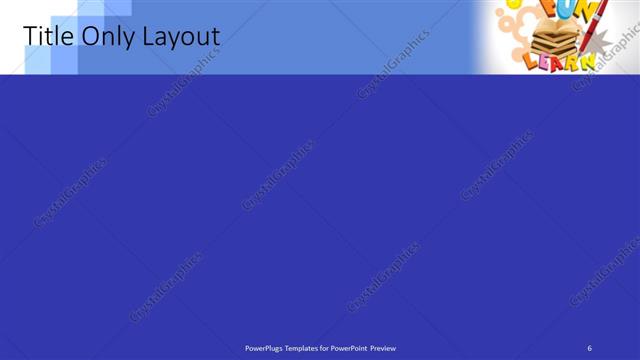 Title Only presentation slide layout