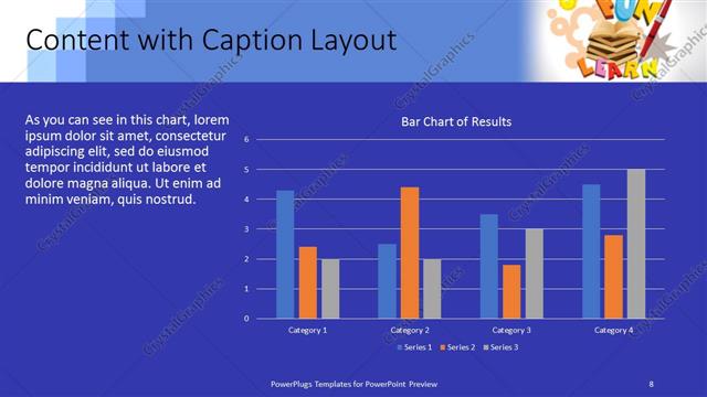 Content with Caption presentation slide layout