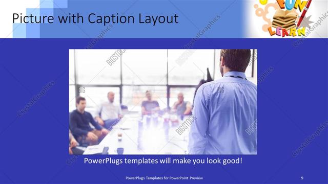Picture with Caption presentation slide layout