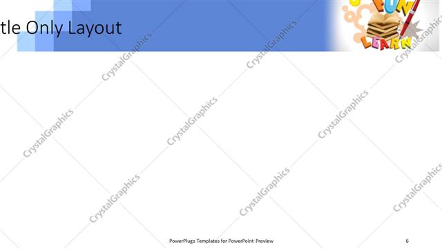 Title Only presentation slide layout