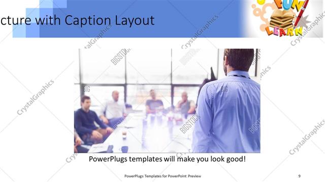 Picture with Caption presentation slide layout