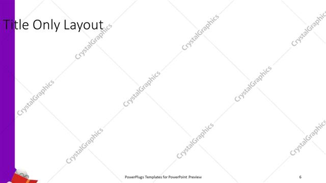 Title Only presentation slide layout