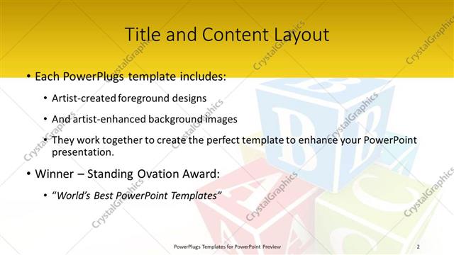 Title and Content presentation slide layout