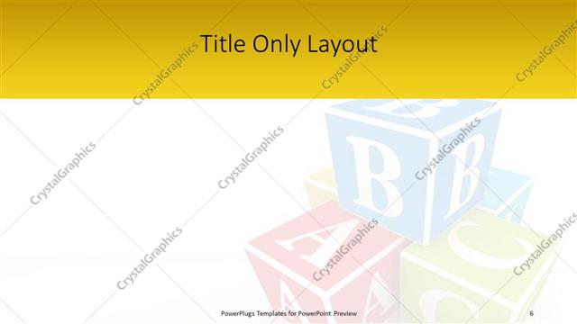 Title Only presentation slide layout