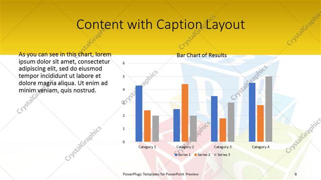 Content with Caption presentation slide layout