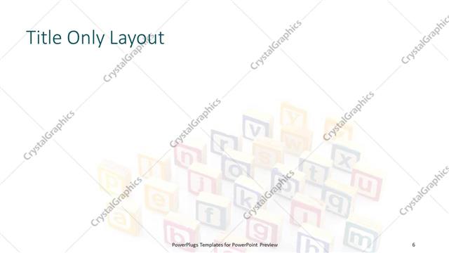 Title Only presentation slide layout