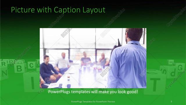 Picture with Caption presentation slide layout