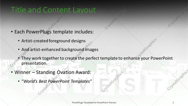 Title and Content presentation slide layout