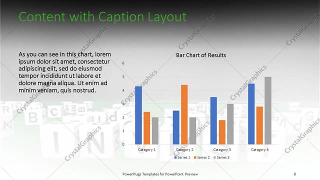 Content with Caption presentation slide layout