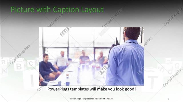 Picture with Caption presentation slide layout