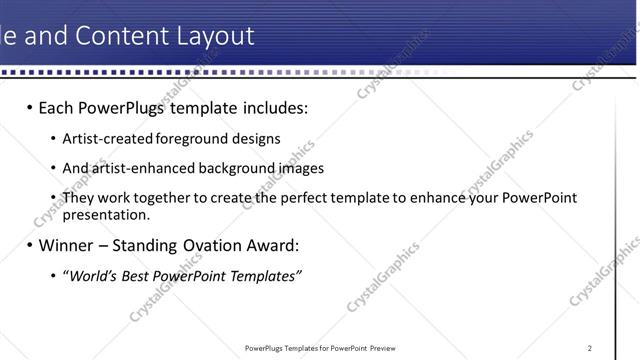 Title and Content presentation slide layout