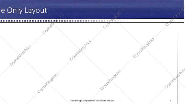 Title Only presentation slide layout