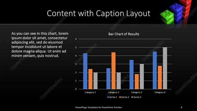 Content with Caption presentation slide layout