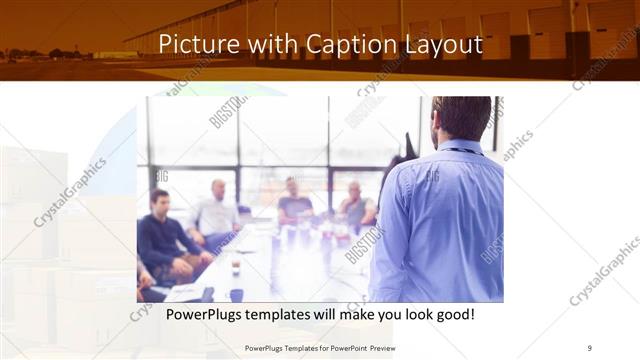 Picture with Caption presentation slide layout
