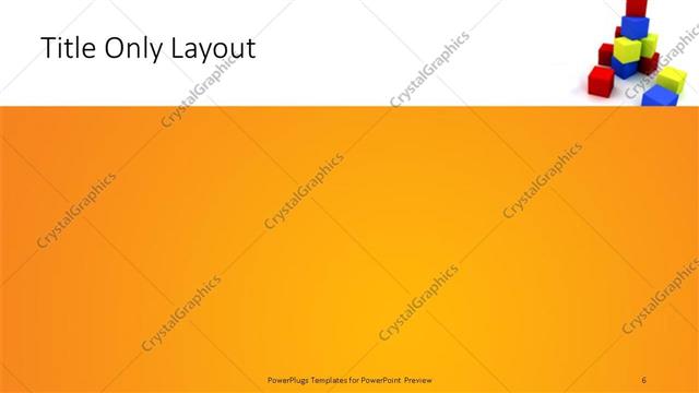 Title Only presentation slide layout