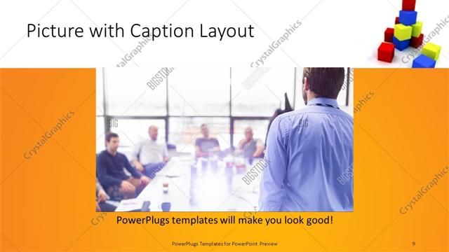 Picture with Caption presentation slide layout