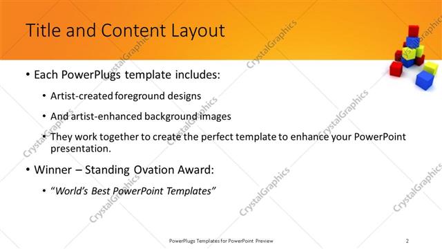 Title and Content presentation slide layout