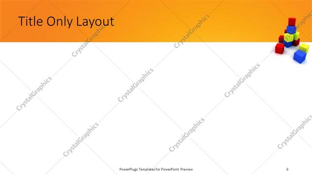 Title Only presentation slide layout