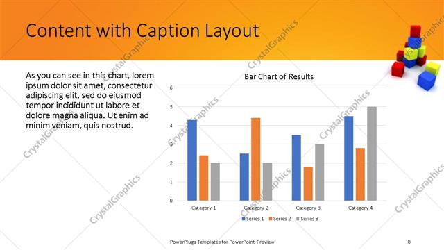 Content with Caption presentation slide layout
