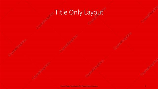 Title Only presentation slide layout