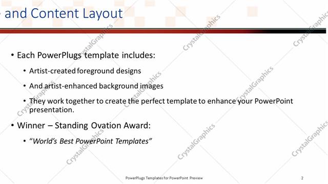 Title and Content presentation slide layout