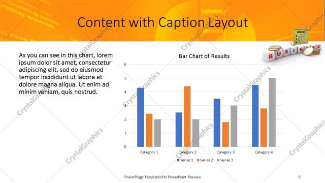 Content with Caption presentation slide layout