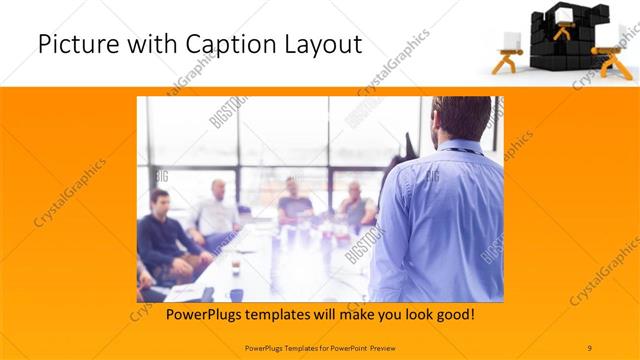 Picture with Caption presentation slide layout
