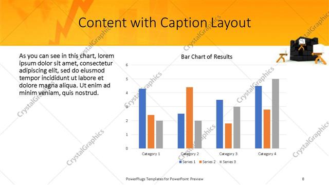 Content with Caption presentation slide layout
