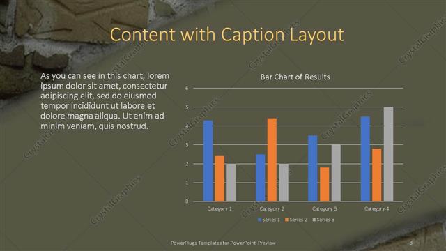 Content with Caption presentation slide layout