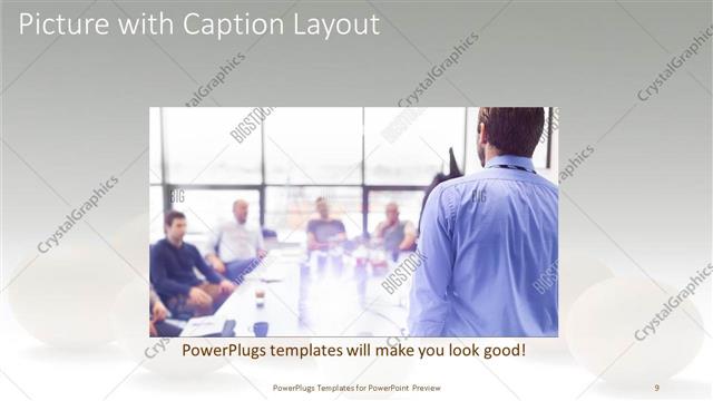 Picture with Caption presentation slide layout