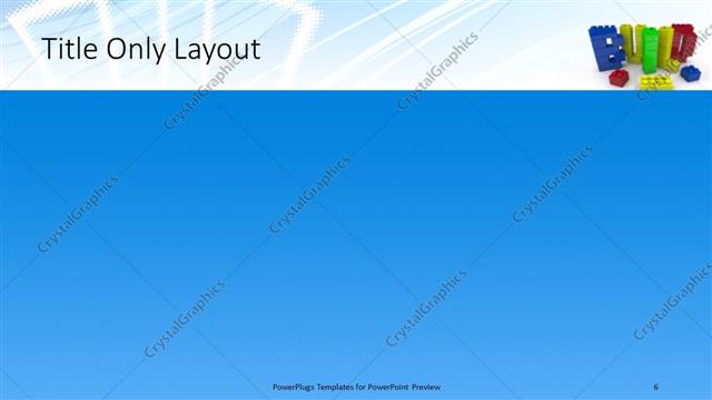 Title Only presentation slide layout