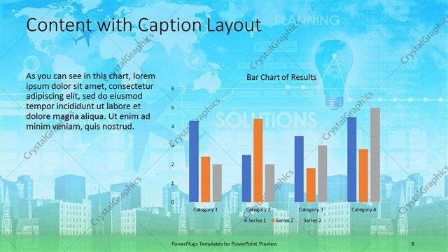 Content with Caption presentation slide layout