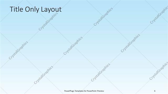 Title Only presentation slide layout