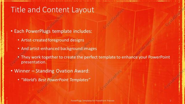 Title and Content presentation slide layout