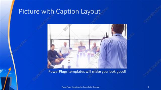 Picture with Caption presentation slide layout
