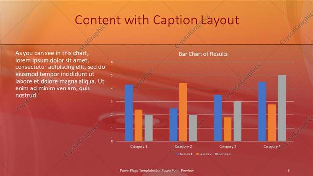 Content with Caption presentation slide layout