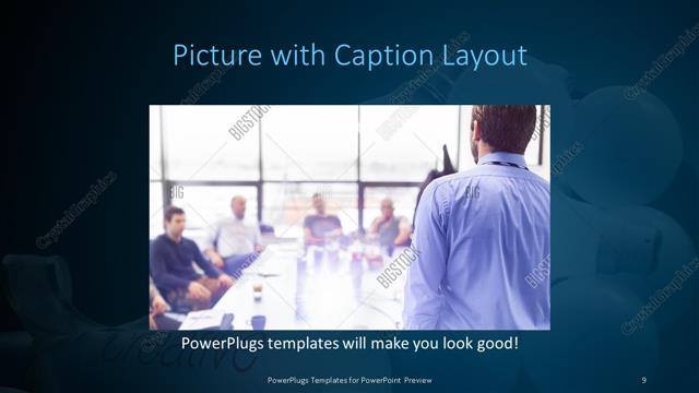 Picture with Caption presentation slide layout