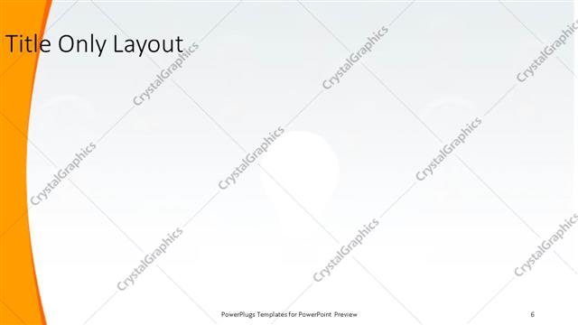 Title Only presentation slide layout