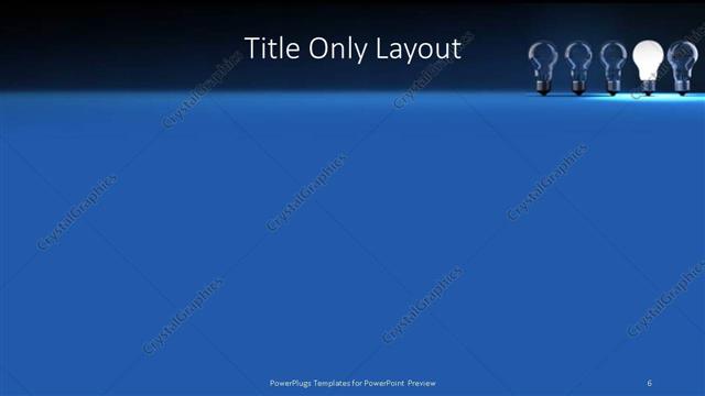 Title Only presentation slide layout