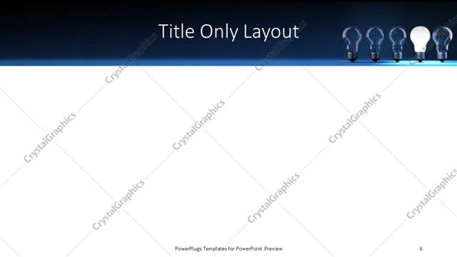 Title Only presentation slide layout