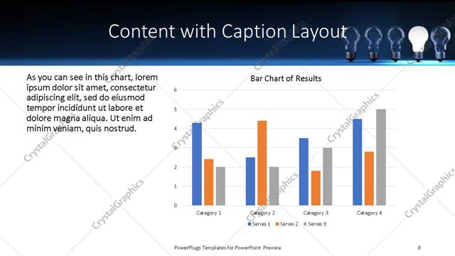 Content with Caption presentation slide layout