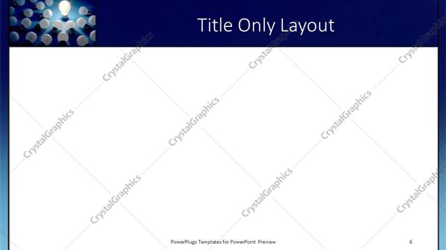 Title Only presentation slide layout