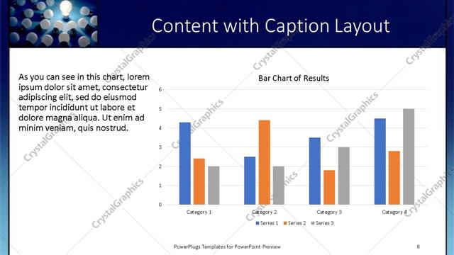Content with Caption presentation slide layout