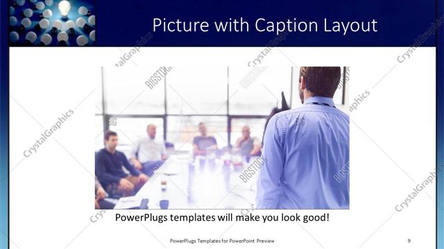 Picture with Caption presentation slide layout