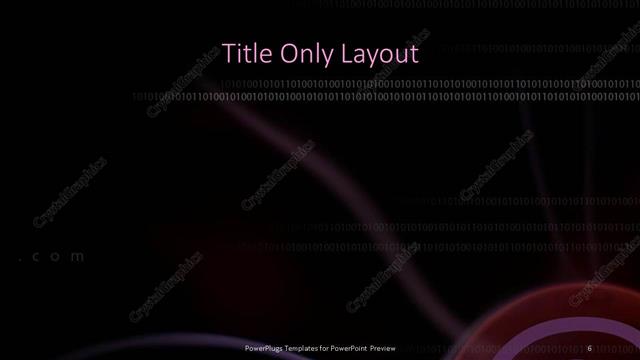 Title Only presentation slide layout