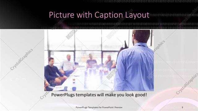 Picture with Caption presentation slide layout