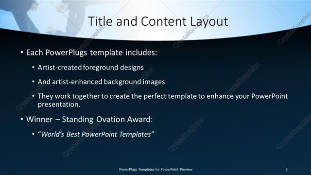 Title and Content presentation slide layout