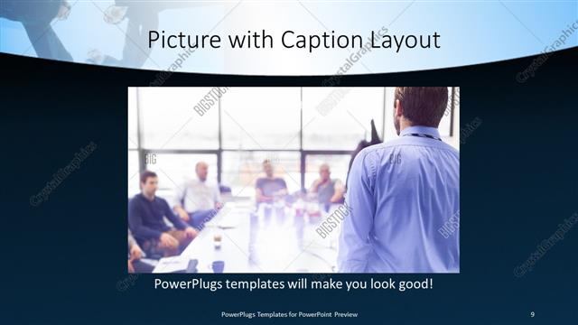 Picture with Caption presentation slide layout