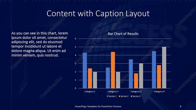 Content with Caption presentation slide layout